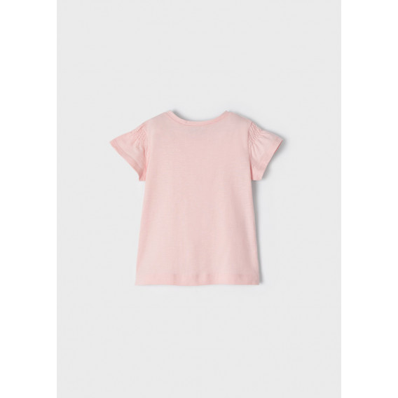 Тениска със сърца и пайети, розова Mayoral 338636 3