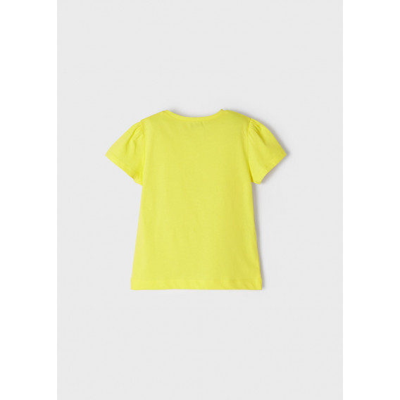Тениска с бродерия Chic, жълта Mayoral 338649 7