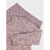 Пижама от органичен памук, розова Name it 338890 3