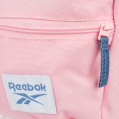 Раница с името на бранда за момиче, розова Reebok 339003 5