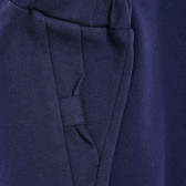 Памучен панталон с панделки на джобовете, син Chicco 339023 2