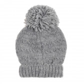 Плетена шапка с помпон, сива Chicco 339027 3