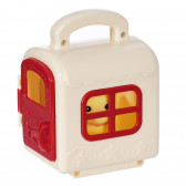 Кош за домашни любимци с кученце тип къщичка, бял Koopman 339114 2