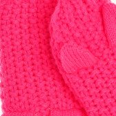 Плетени ръкавици с един пръст и ушички, цикламени Cool club 339407 2