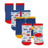 Комплект от пет чифта многоцветни чорапи за бебе Cool club 339453 