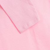 Блуза с дълъг ръкав и планински мотив, розова ALG 339527 3