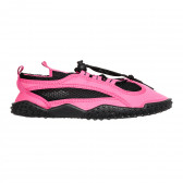 Аква обувки с черни акценти, розови Playshoes 339720 