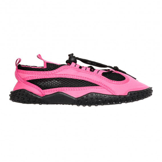 Аква обувки с черни акценти, розови Playshoes 339720 