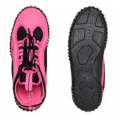 Аква обувки с черни акценти, розови Playshoes 339723 4