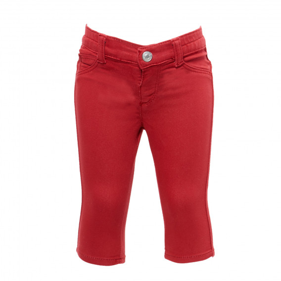 Панталон за бебе - унисекс, червен Benetton 34036 