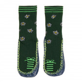Меки буйки тип чорап, зелени Playshoes 340503 