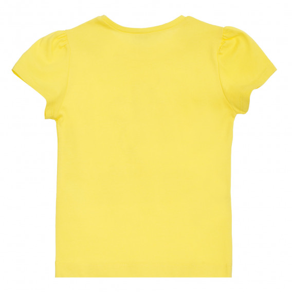 Тениска с бродерия Chic, жълта Mayoral 340733 4