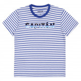 Комплект от две тениски с морски мотиви, синя и бяла Mayoral 340847 6