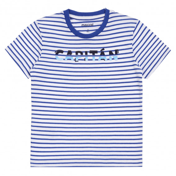 Комплект от две тениски с морски мотиви, синя и бяла Mayoral 340847 6