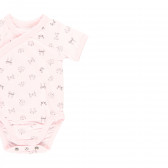 Комплект от два броя бодита с къс ръкав за бебе, розов Boboli 340948 4