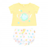 Комплект тениска с гащички Candy за бебе, многоцветен Boboli 341092 