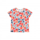 Тениска с флорален принт, многоцветна Boboli 341148 