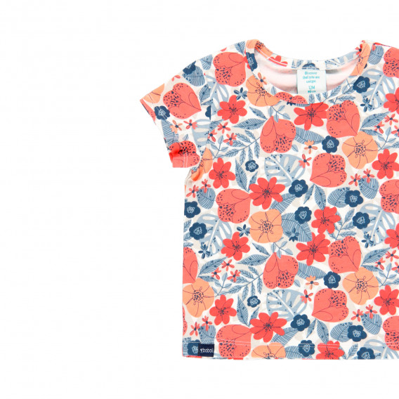 Тениска с флорален принт, многоцветна Boboli 341150 3