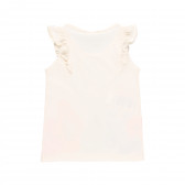 Тениска с флорална щампа и пайети, бяла Boboli 341517 2