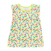 Памучна рокля с графичен принт за бебе, многоцветна Boboli 341611 