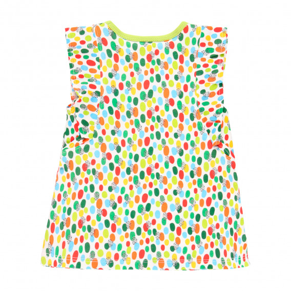 Памучна рокля с графичен принт за бебе, многоцветна Boboli 341612 2
