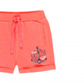 Памучни къси панталони Sailor, корал Boboli 341641 3