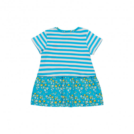 Памучна рокля с щампа за бебе , многоцветна Boboli 341646 2