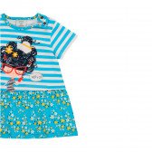 Памучна рокля с щампа за бебе , многоцветна Boboli 341647 3