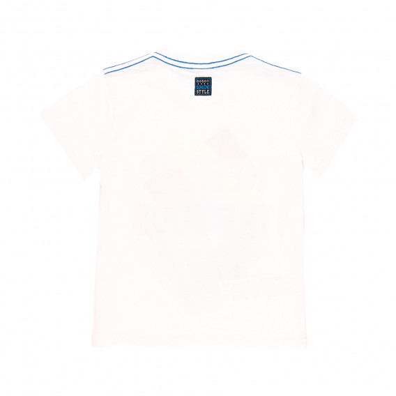 Памучен комплект тениска с щампа и къси панталони, многоцветни Boboli 341678 5