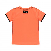 Памучна тениска с щампа, оранжева Boboli 341711 2