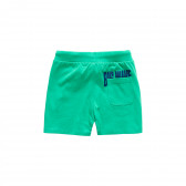 Памучни къси панталони със сини акценти, зелени Boboli 341714 2