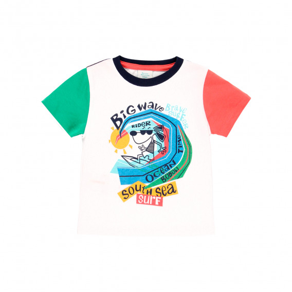 Комплект тениска с къси панталони Gig wave, многоцветен Boboli 341728 3