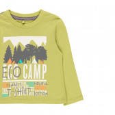Памучна блуза Eco camp, зелена Boboli 341847 3