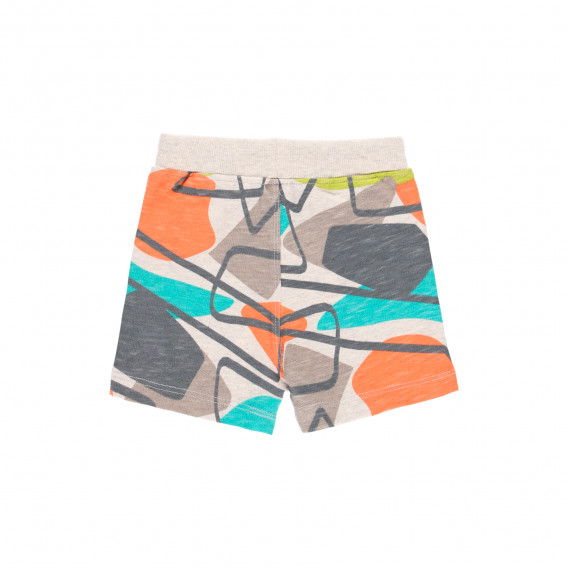 Памучни къси панталони с графичен принт, многоцветни Boboli 341912 2