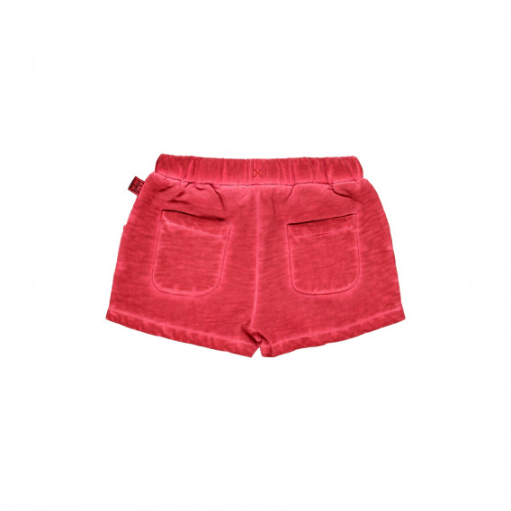 Памучни къси панталони с акценти на джоба, розови Boboli 342054 2