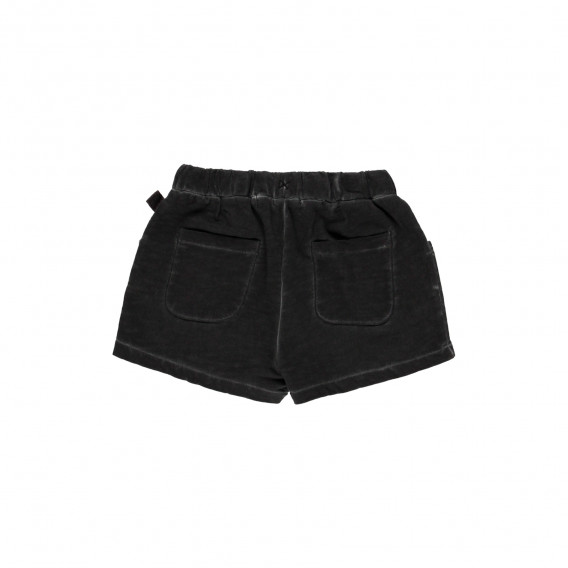 Памучни къси панталони с акценти на джоба, черни Boboli 342057 2