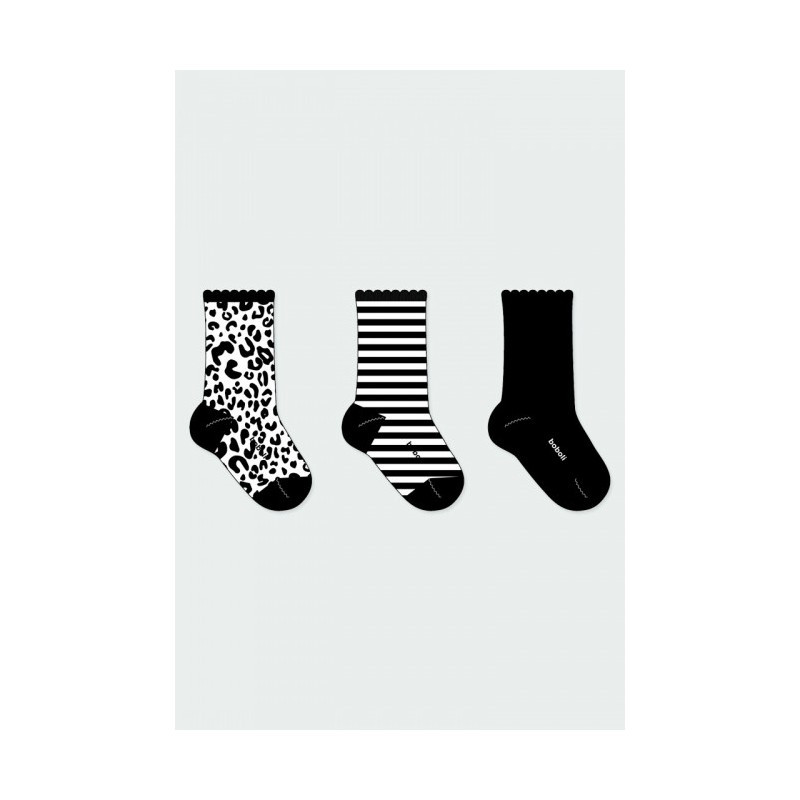 Комплект от три броя чорапи, многоцветни  342104