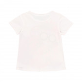 Памучна тениска с цветна щампа, бяла Boboli 342112 2