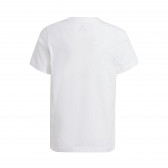 Блуза с къс ръкав с логото на бранда, бяла Adidas 342284 2