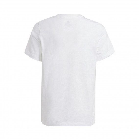 Блуза с къс ръкав с логото на бранда, бяла Adidas 342284 2