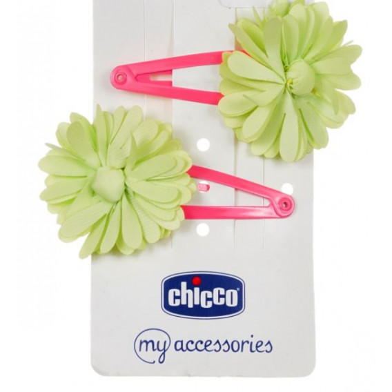 Комплект от два броя фиби със зелени цветя Chicco 342396 2