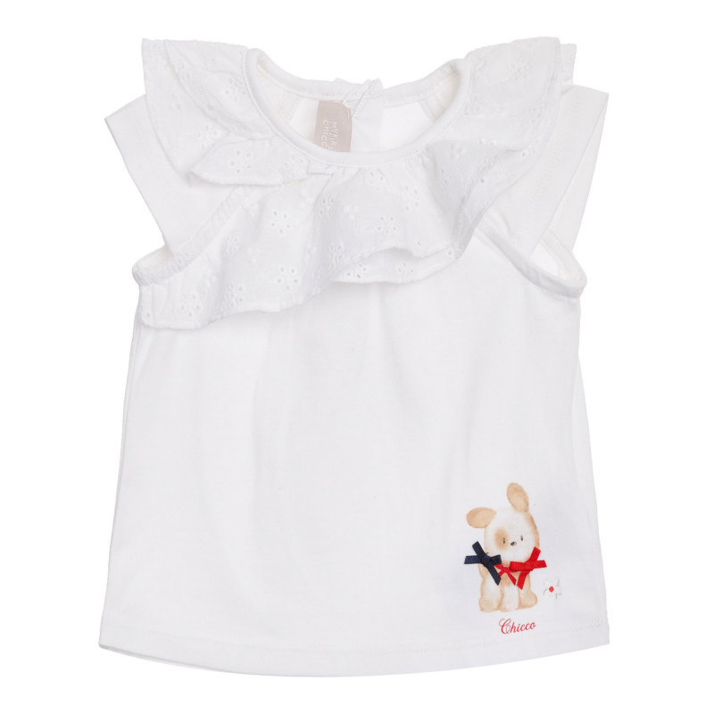 Памучна блуза без ръкав за бебе  342467