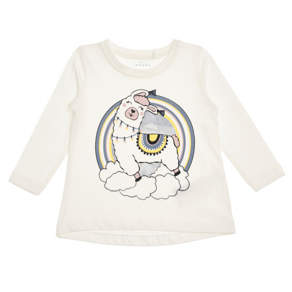 Комплект памучни блузи с дълъг ръкав за бебе, многоцветен Name it 342593 2