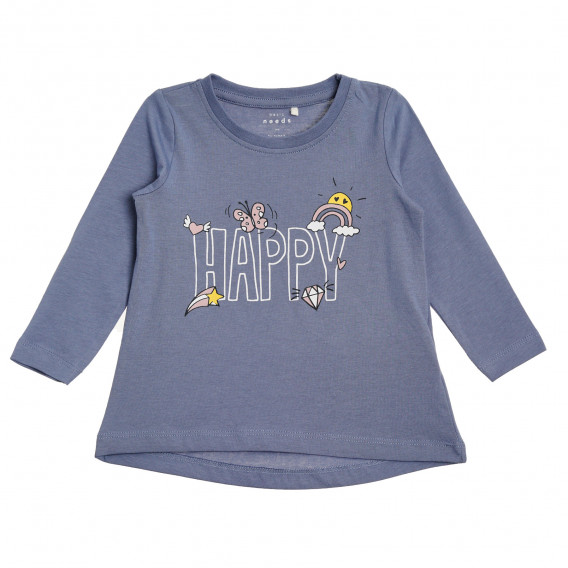 Комплект памучни блузи с дълъг ръкав за бебе, многоцветен Name it 342597 6