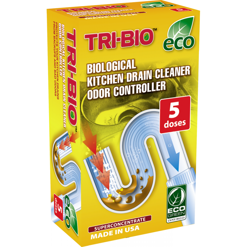 TRI-BIO еко препарат за кухненска канализация, 5 дози  342684