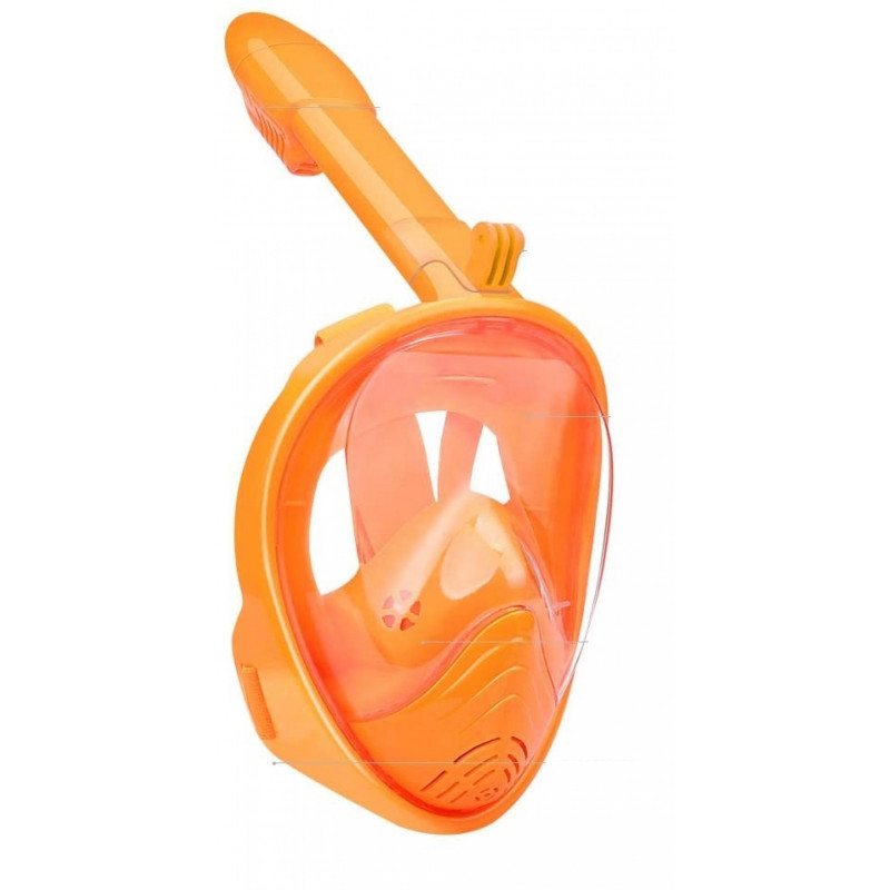 Детска цяла маска за шнорхелинг, размер XS, оранжева  342775