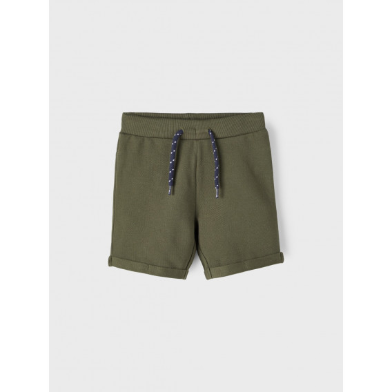 Памучни къси панталони, зелени Name it 342832 2