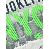 Тениска с щампа Brooklyn, бяла Name it 342913 4