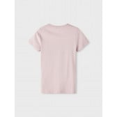 Памучна тениска с щампа Еднорог, розова Name it 342919 3