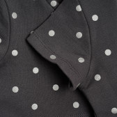 Памучна блуза за бебе с къс ръкав сива Chicco 342952 2